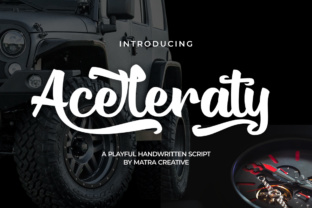 Aceleraty: The Handwritten Brush Font That Elevates Campaign Visuals