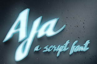 Aja: A Modern Script Typeface for Editorial Design
