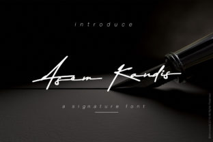 Asem Kandis: The Handwritten Typeface for Elegant Editorial Design