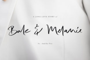 Bale Melanie: The Elegant Handwritten Font for Crafters and Sellers