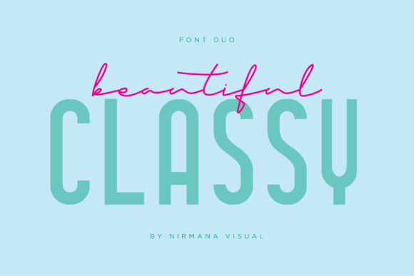 Classy Beautiful Duo: The Premium Typeface for Modern Web Design