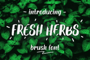 Fresh Herbs Typeface Review: A Brush Font for Organic Branding