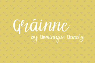 Gráinne: A Modern Script Font for Handmade Crafts and Printables