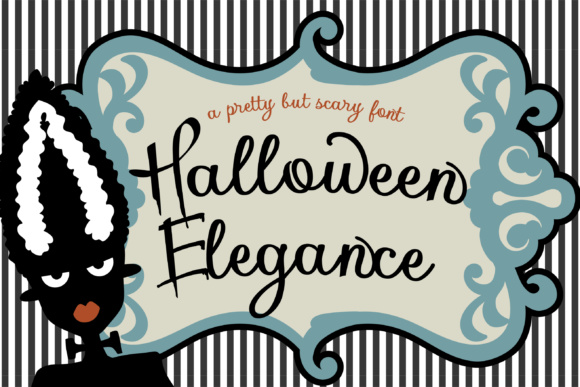 Halloween Elegance Typeface: A Script Amp for Spooky Crafts