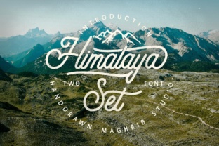 Himalaya Set Typeface Review: Vintage Script and Sans for Campaign Design