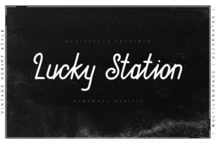 Lucky Station: A Fresh Script Font for Handmade Branding