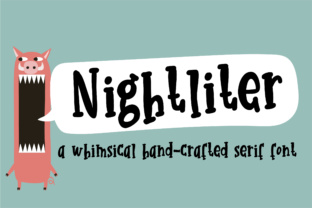 Nightliter: A Whimsical Typeface for Handmade Branding