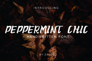 Peppermint Chic: The Modern Handwritten Font for Editorial Design