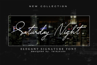 Saturday Night: The Signature Typeface for Elegant Brand Identities