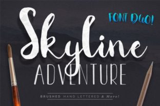 Skyline Adventure Duo: The Handmade Typeface for Authentic Branding