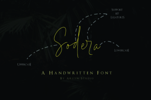 Sodera: A Feminine Script Typeface for Editorial Design