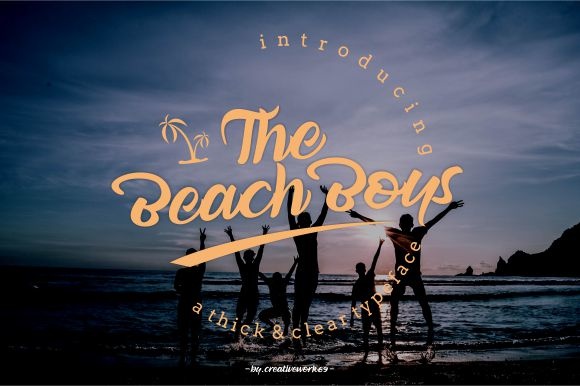 The Beach Boys Typeface: An Elegant Script for Brand Identity
